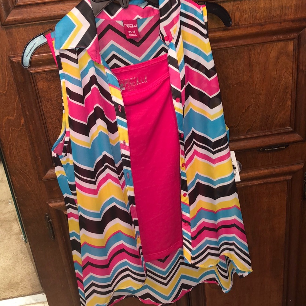 2 piece tank top set for young girls